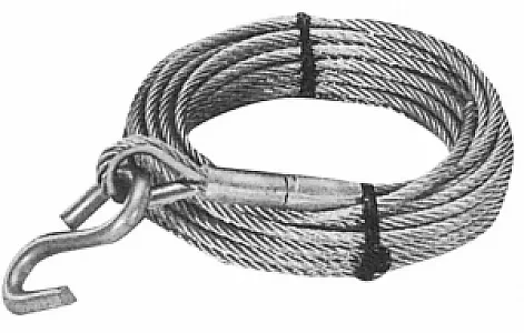 Трос лебедки стальной 6 м. C10042
