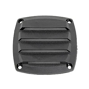 Крышка вентиляции пластмассовая квадратная 85х85мм, черная 3411-1268