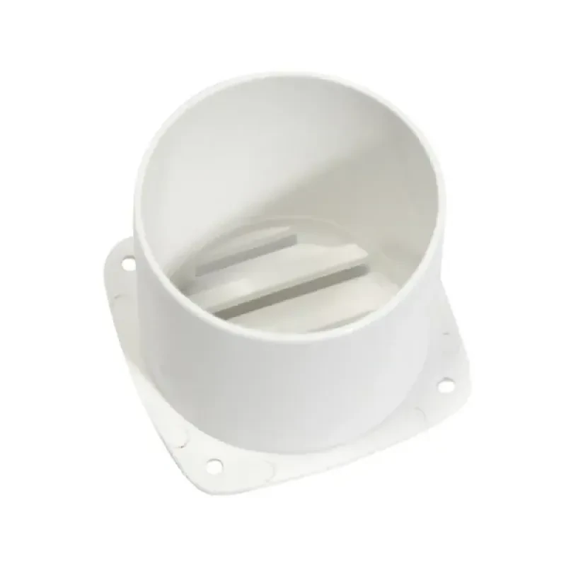 TMC Крышка вентиляции с фланцем 86х86х80мм, белый пластик