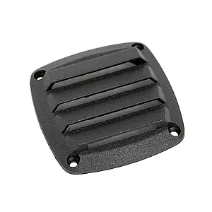 Крышка вентиляции нейлон 86х86х15мм, черная 0101-1