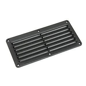 Крышка вентиляции ABS пластик 260х125х17мм, черная 0105-1