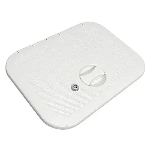 Крышка рундука 280х375 с замком белая пластмасса 6843_280x375