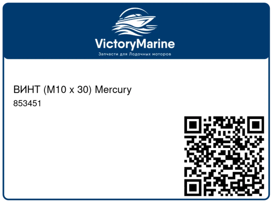 ВИНТ (M10 x 30) Mercury