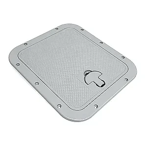 Крышка рундука 306х356 светло-серая пластмасса 45164