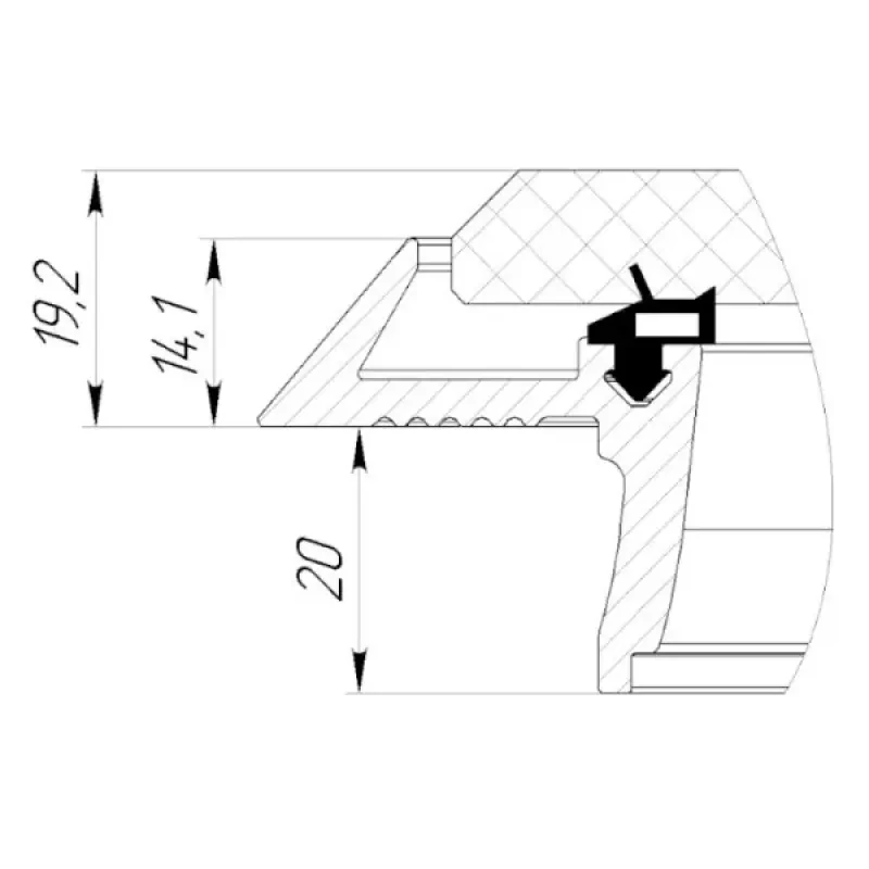 Техномарин Люк палубный безрамный Пеликан 522x522 R73 (опытная партия)