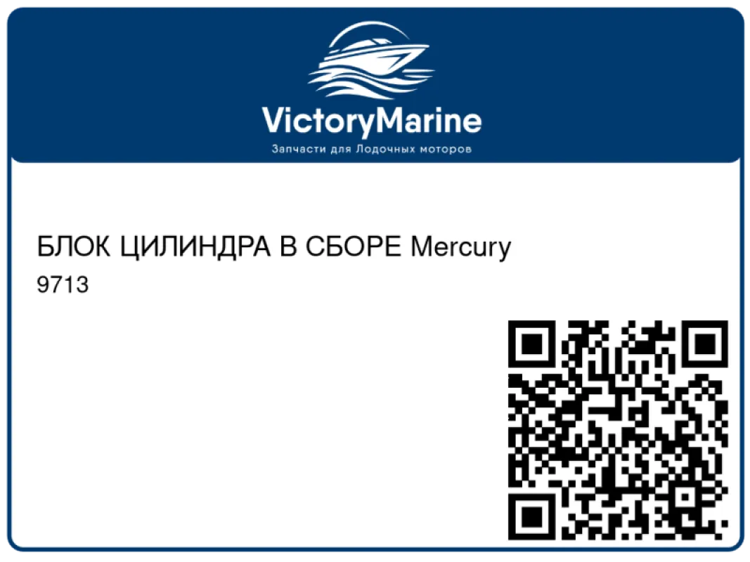 БЛОК ЦИЛИНДРА В СБОРЕ Mercury