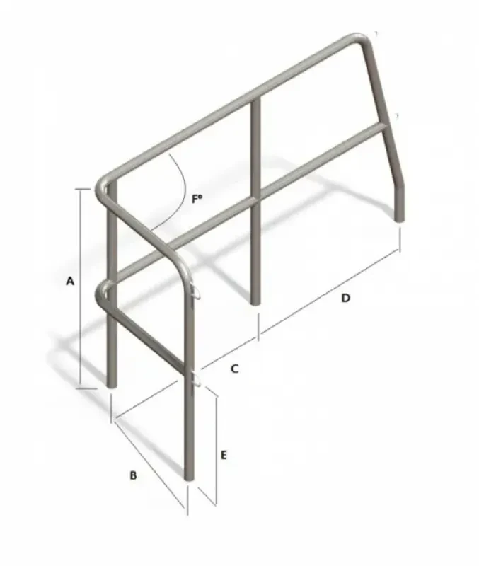 Техномарин Леер кормовой левый борт (4 стойки) под заказ