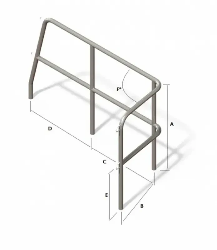 Техномарин Леер кормовой правый борт (4 стойки) под заказ