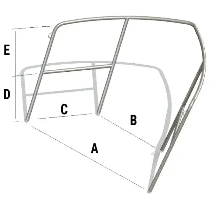 Техномарин Леер носовой тип 1 (4 стойки) под заказ