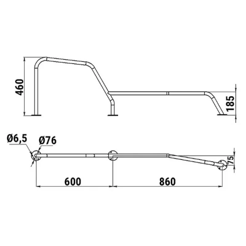 Леер носовой большой правый (катер "ПРОГРЕСС-2")
