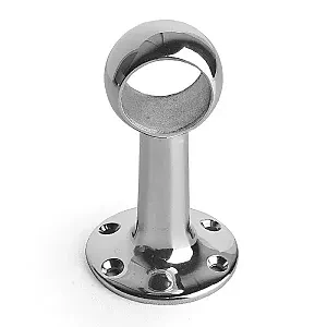 Держатель леера 25.4мм со сквозным отверстием, высота 87 мм 009762