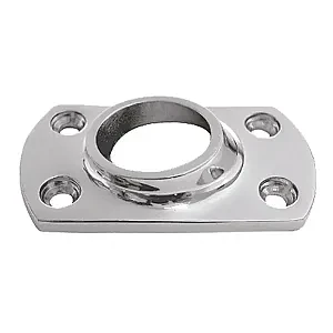 Основание леера 22мм, 76х44 мм, низкое, наклон 60 град 0609-0122