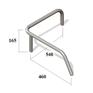 Поручень кормовой правый борт(3 стойки) под заказ O030282T