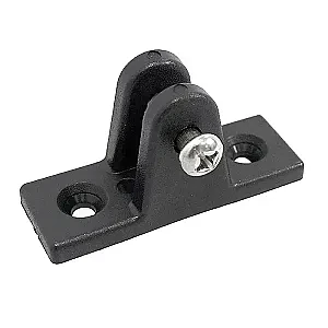 Кронштейн рамы тента палубный, пластмасса черная C0001-B