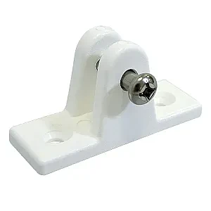 Кронштейн рамы тента палубный, пластмасса белая C0001-W