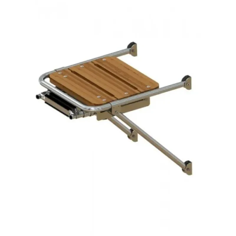 Техномарин Платформа кормовая с трапом 2 ступени черные