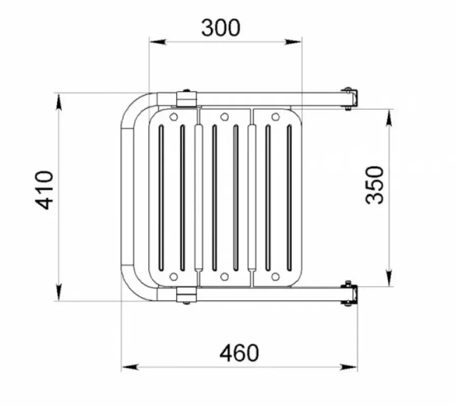 Техномарин Платформа кормовая с трапом 3 ступени серые