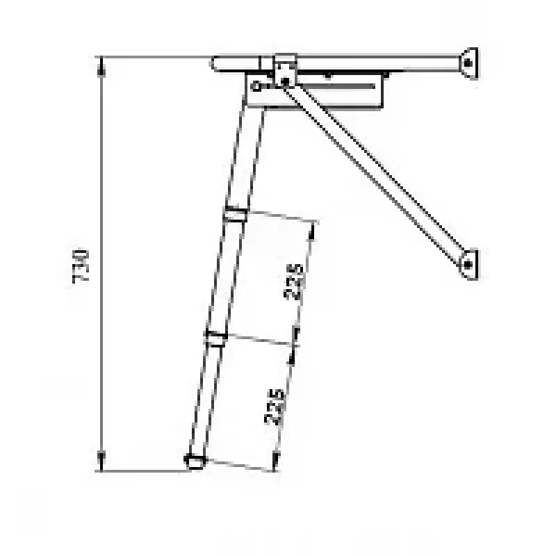 Техномарин Платформа кормовая с трапом 3 ступени белые