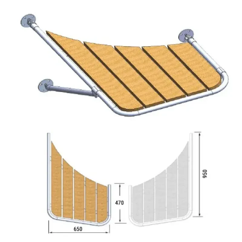 Техномарин Платформа кормовая правый борт, дуб