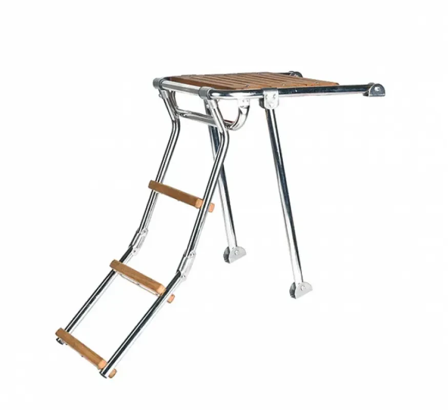 Техномарин Платформа кормовая с трапом 3 ступени ироко