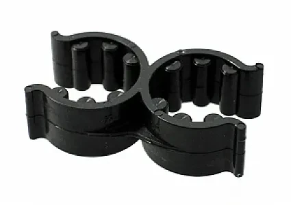 Кронштейн для трапов двойной 18/25 мм, пластмасса 45217