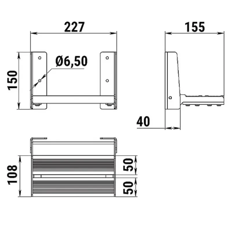 Техномарин Ступень откидная Ироко