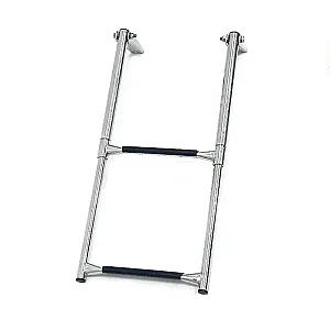 Трап телескопический складной, 2 черных ступени (ширина 305 мм.) 040101BT