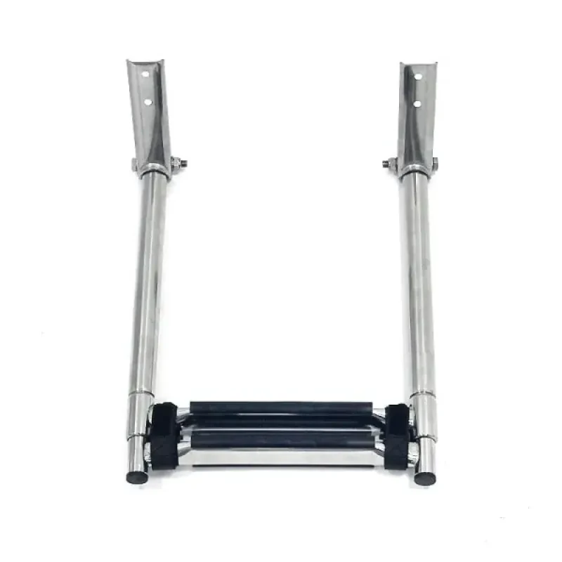 Техномарин Трап телескопический складной, 2 черных ступени (ширина 305 мм.)