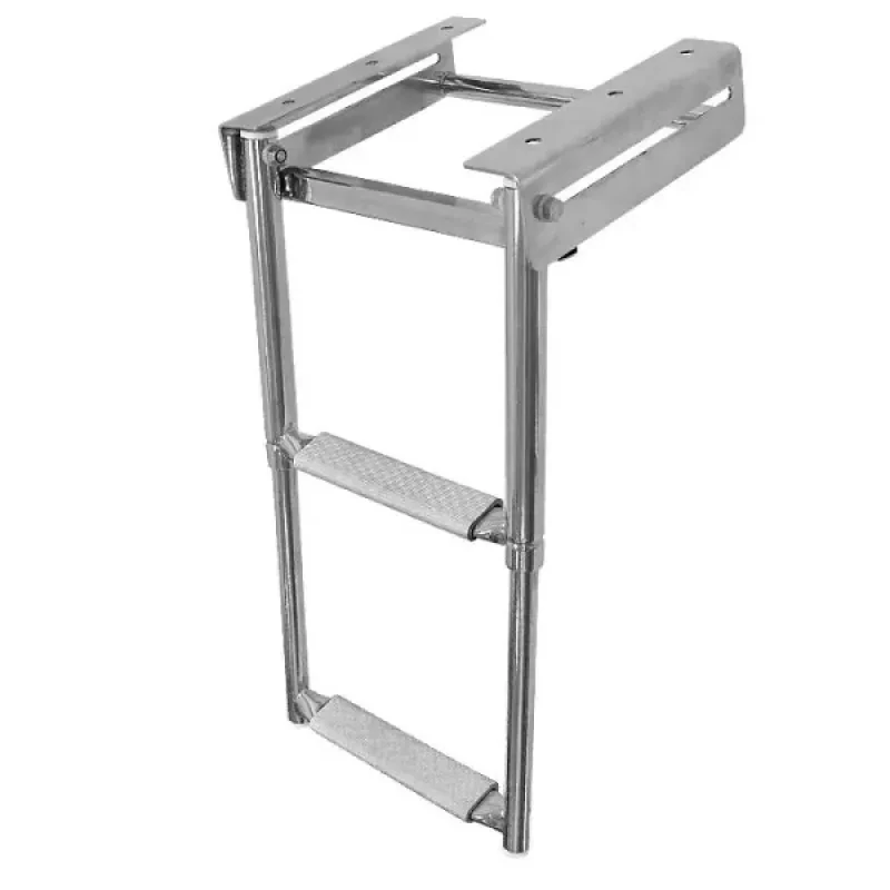 Техномарин Трап телескопический выдвижной, 2 серых ступени (ширина 285 мм.)