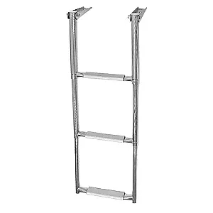 Трап телескопический складной, 3 серых ступени (ширина 310 мм.) 040102GT