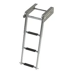 Трап телескопический выдвижной с фиксатором, 3 черных ступени (ширина 276 мм.) 040131BT