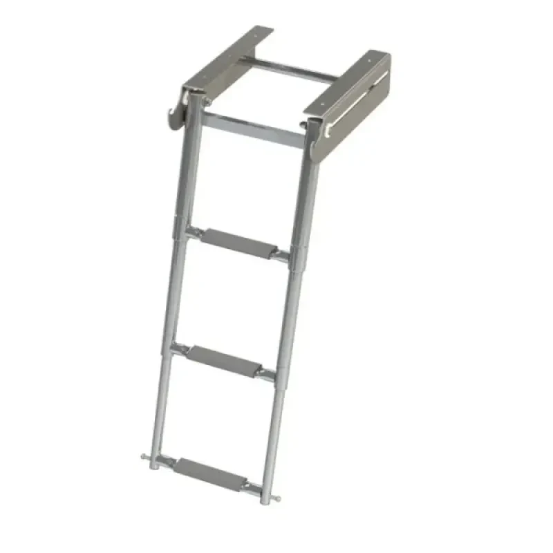 Техномарин Трап телескопический выдвижной с фиксатором, 3 серые ступени (ширина 276 мм.)