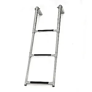 Трап телескопический складной, 3 черных ступени (ширина 310 мм.) 040102BT