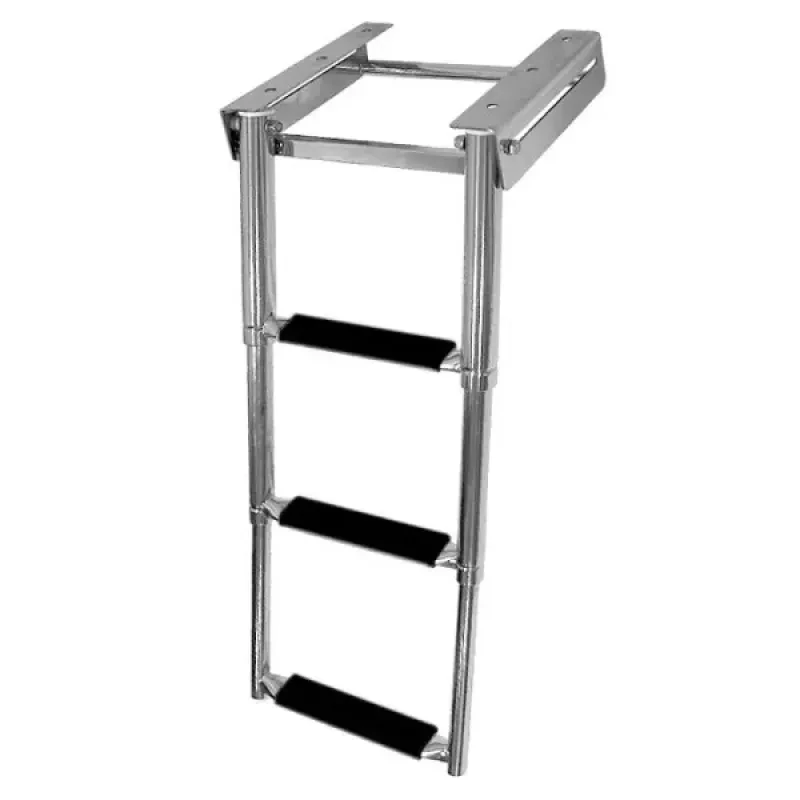 Техномарин Трап телескопический выдвижной, 3 черных ступени (ширина 272 мм.)