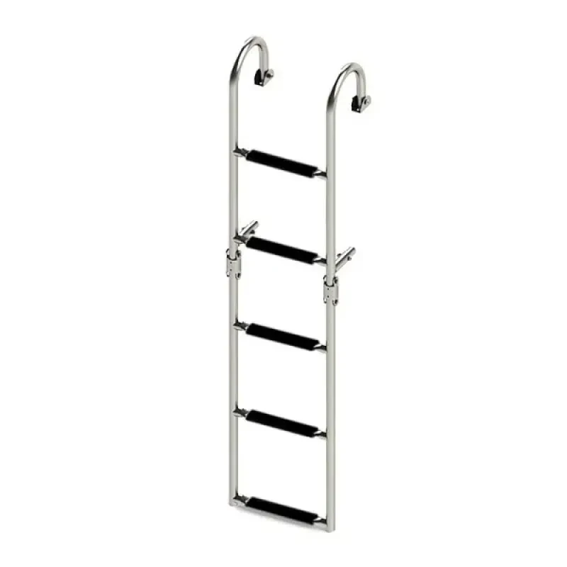 Техномарин Трап складной с горизонтальным креплением, 5 черных ступени (ширина 270 мм.)