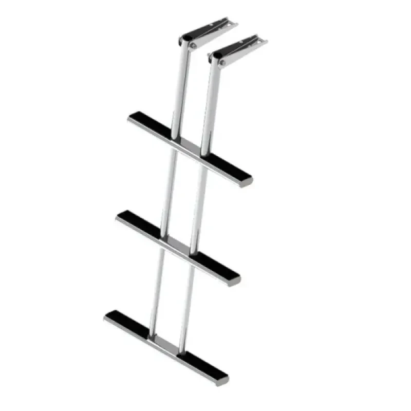 Техномарин Трап дайверский телескопический складной, 3 черных ступени (ширина 450 мм.)