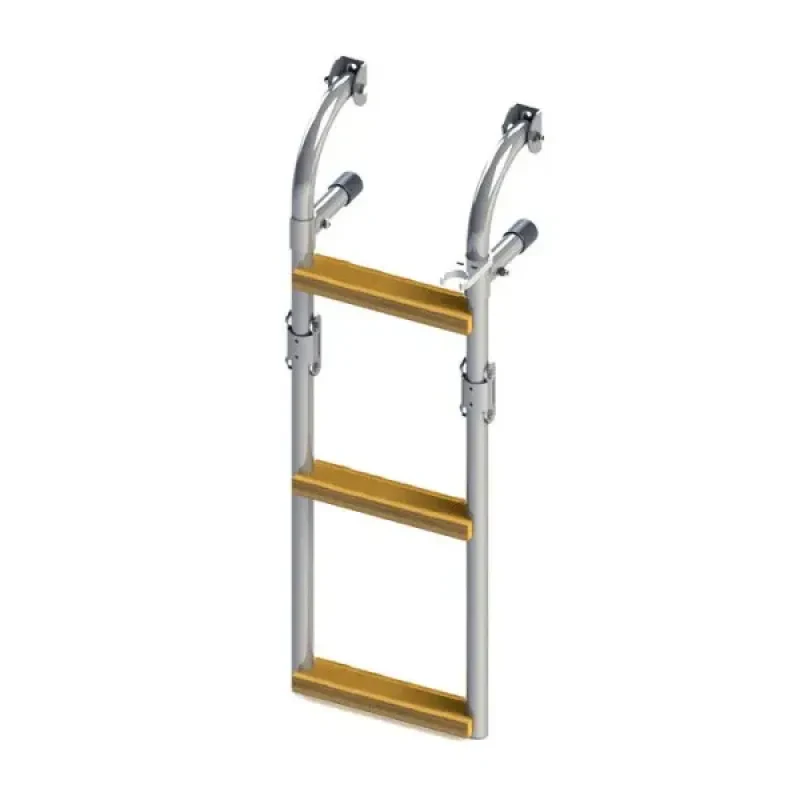 Техномарин Трап складной с вертикальным креплением, 3 ступени ироко (ширина 215мм.)