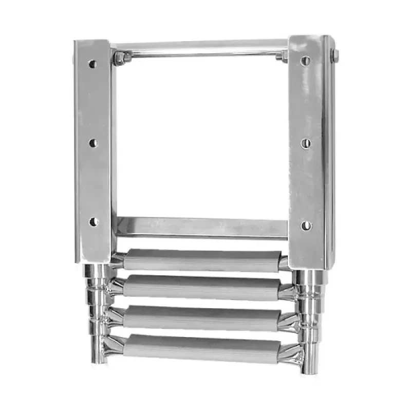 Техномарин Трап телескопический выдвижной, 4 серых ступени (ширина 290 мм.)