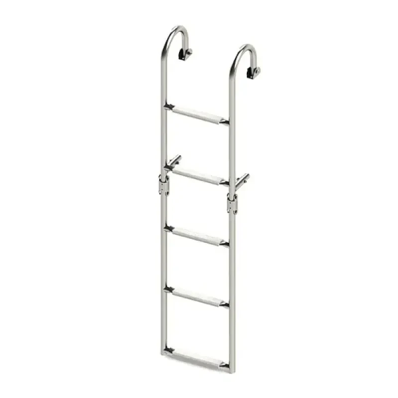 Техномарин Трап складной с горизонтальным креплением, 5 белых ступени (ширина 270 мм.)