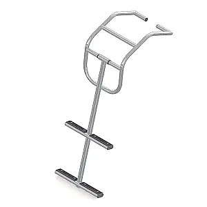 Трап дайверский для надувных лодок, 2 белых ступени (ширина 360 мм.) 040115WT