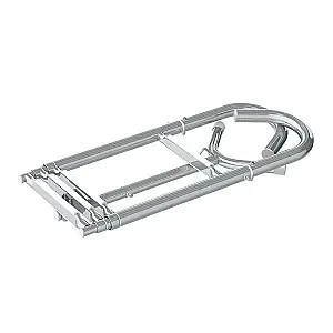 Трап телескопический носовой, 4 белых ступени (ширина 260 мм.) 040107WT