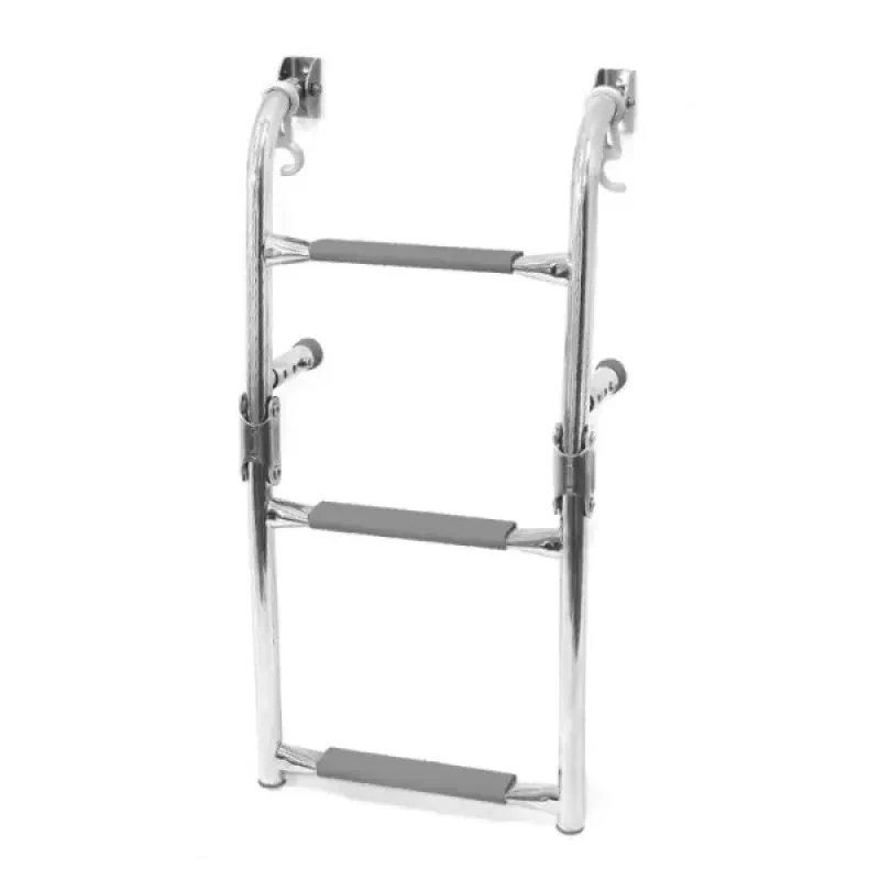 Техномарин Трап складной с вертикальным креплением, 3 серых ступени (ширина 270 мм.)