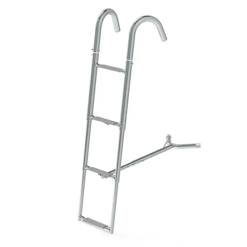 Техномарин Трап телескопический носовой, 4 серых ступени (ширина 260 мм.)