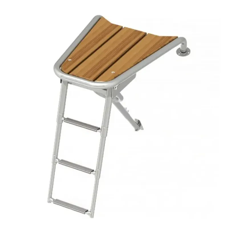 Техномарин Платформа носовая с трапом 3 ступени черные