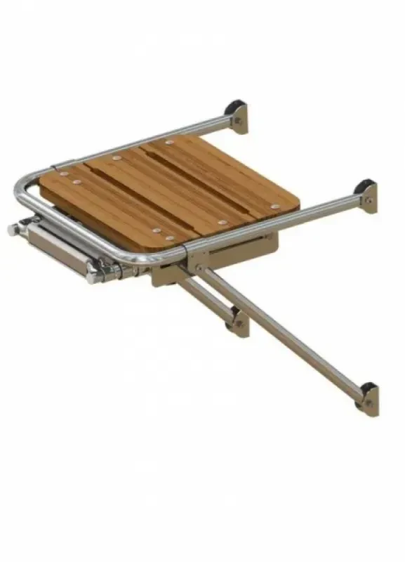 Техномарин Платформа кормовая с трапом 2 ступени белые