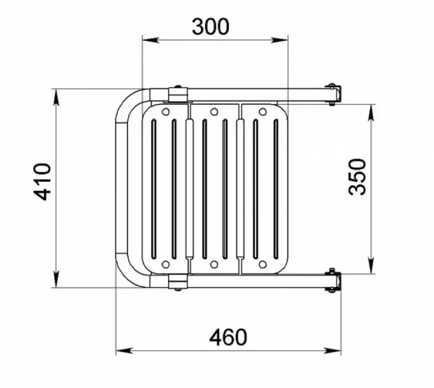 Техномарин Платформа кормовая с трапом 2 ступени белые