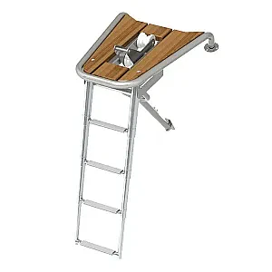 Платформа носовая диам.32мм + роульс +трап 4 ступени белые 040248WT