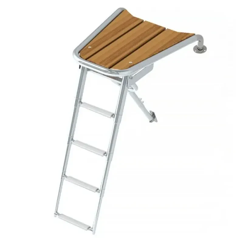 Техномарин Платформа носовая с трапом 4 ступени белые