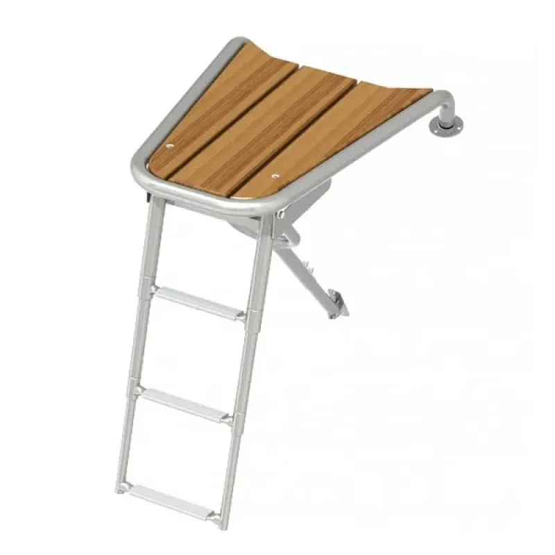 Техномарин Платформа носовая с трапом 3 ступени белые