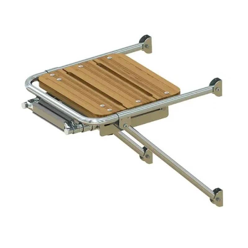 Техномарин Платформа кормовая с трапом 4 ступени серые